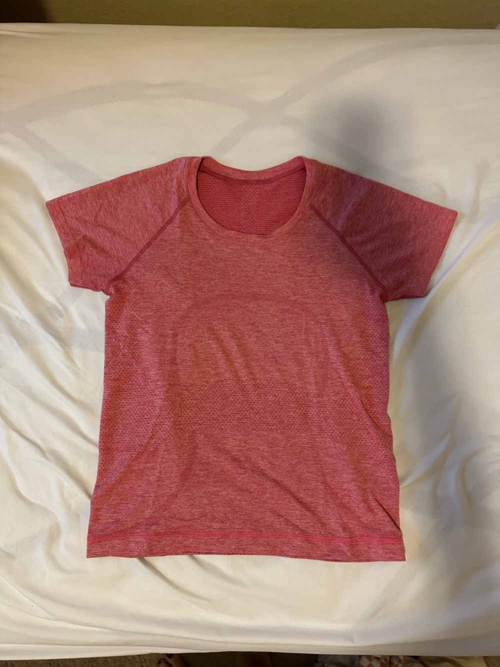 lululemon Swiftly Tech Short Sleeve Shirt 2.0 in size 8, Raspberry Coulis/Coral